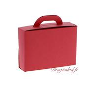 Boite  drages valise rouge