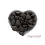 Drages mini coeur chocolat 70 % 500g