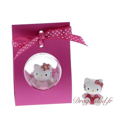 Support boule fuchsia dragées Hello Kitty