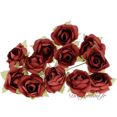 Bouquet de 12 roses rouge