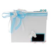 Urne mariage orchide turquoise