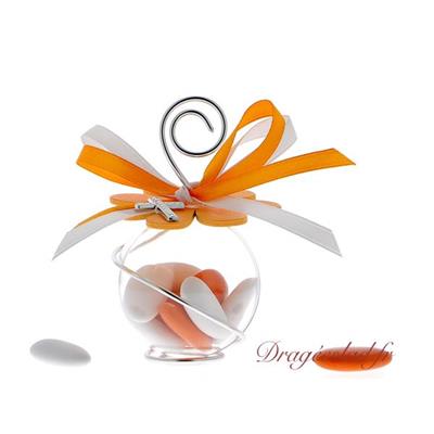 Boule communion fleur orange