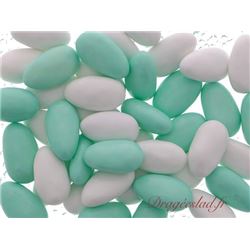 Drages Guimauve vert d'eau et Blanc 250g