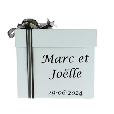 Urne mariage blanche et noire