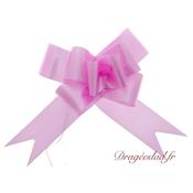 Noeud automatique papillon rose - 4