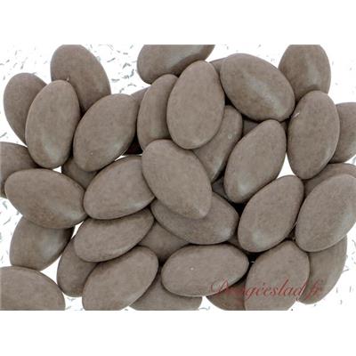 Dragées chocolat taupe 70 % cacao 1kg