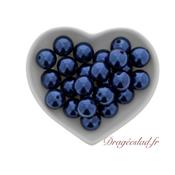Perles nacres bleu royal