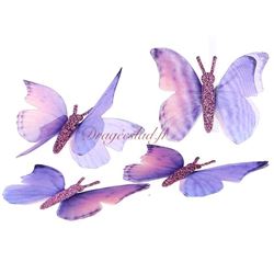 Papillon lilas x 4