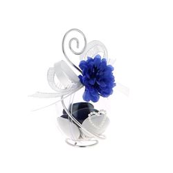 Boule dragées fleur bleu royal