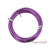 Fil aluminium lilas 2 mm