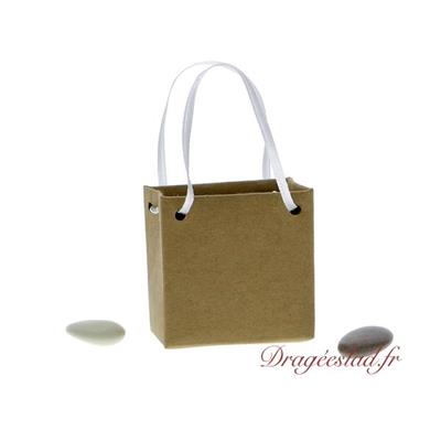 Boite à dragées mini sac kraft