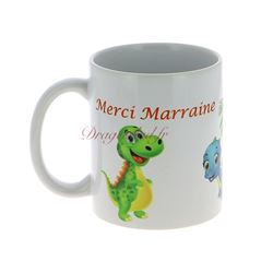Mug Dinosaure Marraine ou Parrain