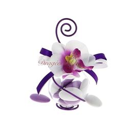 Boule dragées violet orchidée