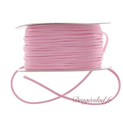 Cordelette satin rose