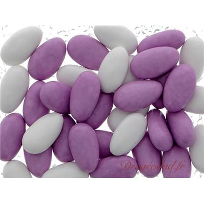 Dragées Guimauve Mauve et Blanc 250g