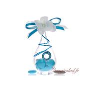 Goutte drages turquoise orchide