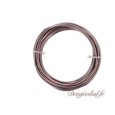 Fil aluminium chocolat 2 mm