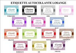 Etiquette Mariage Personnalise adhsive