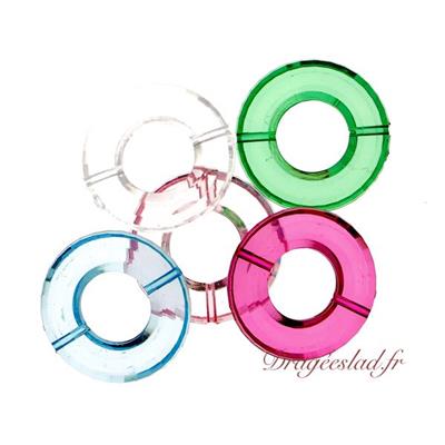 Anneau cristal support boule