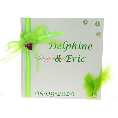 Livre d'Or orchidée verte