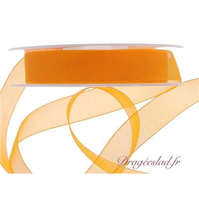 Ruban organdi orange 15 mm