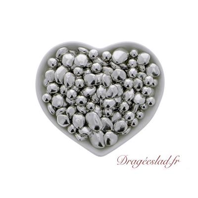 Dragées perle argent 100g