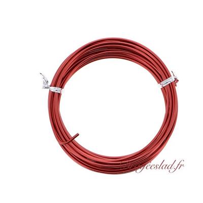 Fil aluminium rouge 2 mm