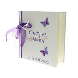 Livre d'Or papillon lilas