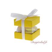 Boite  drages cube duo jaune