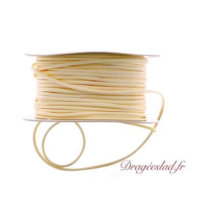 Cordelette satin ivoire