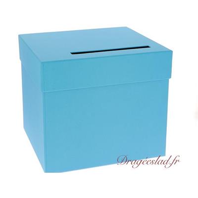 Urne mariage turquoise