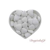 Drages mini coeur chocolat blanc 70 % 1kg