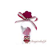 Mongolfire drages Hibou fuchsia