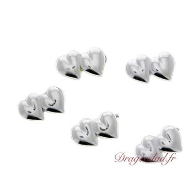 Coeur argent mariage