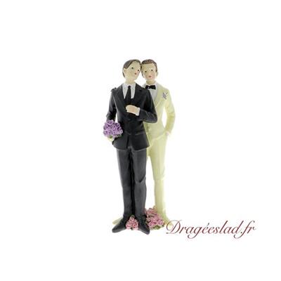 Figurine couple hommes