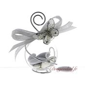 Boule drages papillon gris