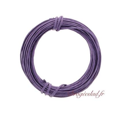 Raphia laitonné violet bobine 10 m