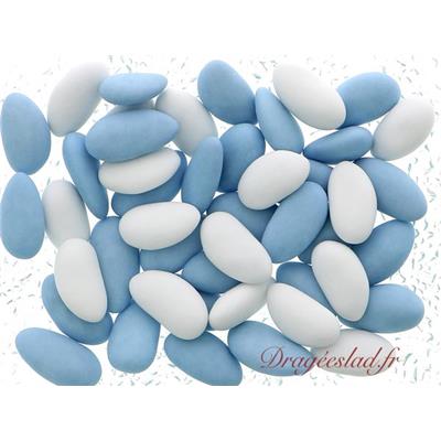 Dragées Amande Catalane bleue et blanche 500g