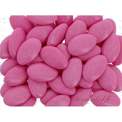 Dragées chocolat fuchsia 70 % cacao 1kg