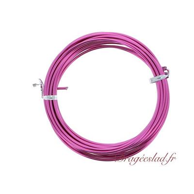 Fil aluminium fuchsia 2 mm