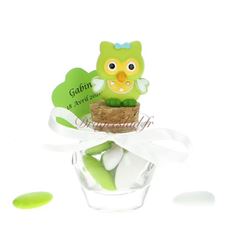 Pot jar drages Hibou vert