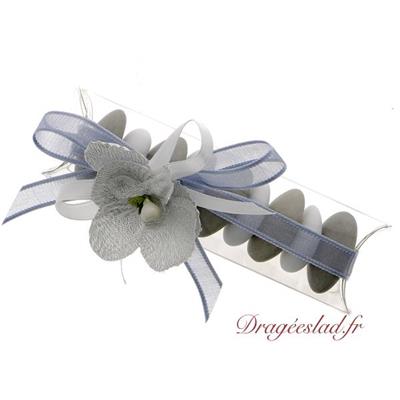 Etui dragées orchidée blanche