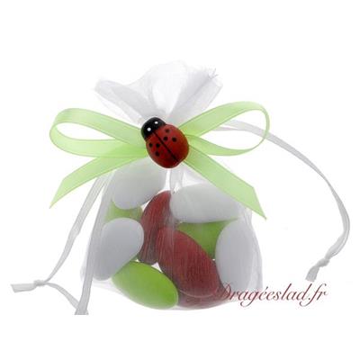 Sachet dragées coccinelle