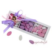 Cadeau drages parrain marraine Fe rose