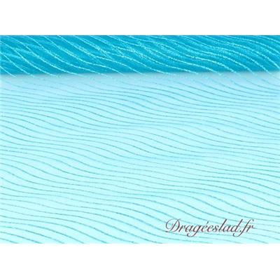 Chemin de table sable turquoise