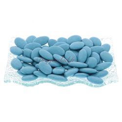 Dragées chocolat turquoise 70 % cacao 1kg