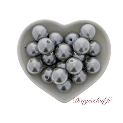Perles nacrées grise