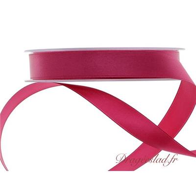 Ruban satin fuchsia 15 mm