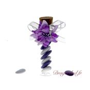 Eprouvette drages communion lilas