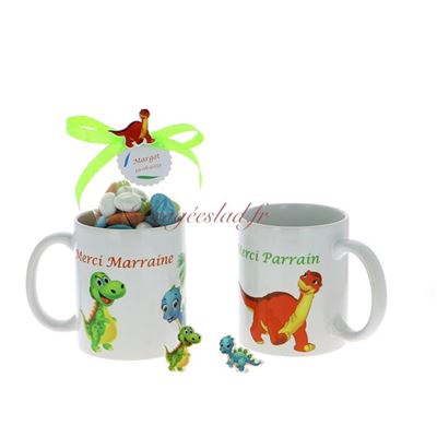 Mug Dinosaure Marraine ou Parrain